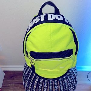 Neon YELLOW Nike Backpack.